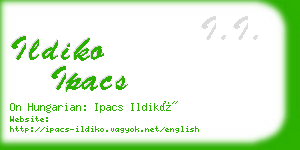 ildiko ipacs business card